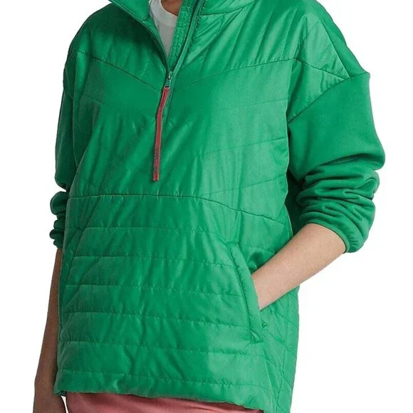 NWT RLX Ralph Lauren Women's Golf Quilted Hybrid Quarter Zip Pullover Jacket